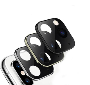 Protecteur d'objectif de caméra pour <span class=keywords><strong>iphone</strong></span>, en métal, pour modèles <span class=keywords><strong>x</strong></span>, xs max, 11 pro, avec anneau de protection arrière - Product Image 1