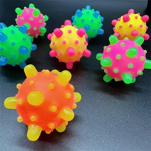 Usine Creative Space Stream Planet Glowing Bouncer Hot cadeau pour enfants Glitter ball Virus ball jouet pour enfants
