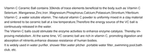 <span class=keywords><strong>AQUACLEAN</strong></span> — fabrication de haute qualité, boule en céramique, matériel de purificateur d'eau, vitamine C - Product Image 4