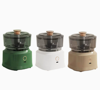 Mini hachoir à ail électrique rechargeable par USB, processeur alimentaire portable sans fil 250 ml pour la cuisine et les aliments pour bébés