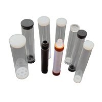 Tube en plastique transparent écologique en PC/PETG pour emballage de conteneur avec couvercle et crochet pour jouets