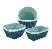 Nouveauté Outils de décoration de gâteaux en pâte à sucre Moule à muffins en silicone réutilisable Antiadhésif Écologique