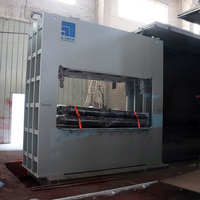 Presse à chaud automatique 30 kW pour mélamine, bois, PB, MDF, stratifié, pour le travail du bois et le contreplaqué, avec boîte de vitesses, garantie 5 ans