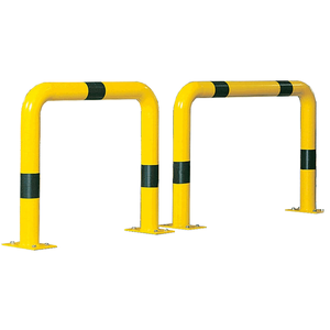 100x65cm Barre de protection contre les chocs Piliers Postes Étagères Zones d'avertissement de sécurité Barrière de collision - Product Image 2