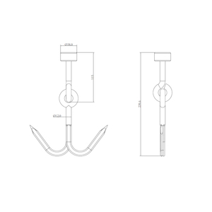 Lạnh xe tải thép không gỉ đôi thịt Móc tùy chỉnh treo móc cho <span class=keywords><strong>butchering</strong></span> - Product Image 4