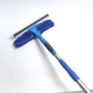 Raclette de <span class=keywords><strong>lave</strong></span>-<span class=keywords><strong>vitre</strong></span> en microfibre ESD <span class=keywords><strong>avec</strong></span> poignée <span class=keywords><strong>télescopique</strong></span> en plastique à tête pivotante pour le nettoyage des vitres - Product Image 2