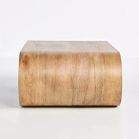 Table basse moderne en forme de U pour salon, mobilier de maison OEM, combinaison de tables basses en bois massif pour la maison