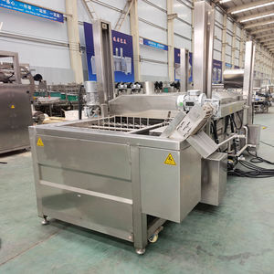 Viande d'approvisionnement d'usine Burger continu faisant frire des cuisses de poulet frire la machine - Product Image 3