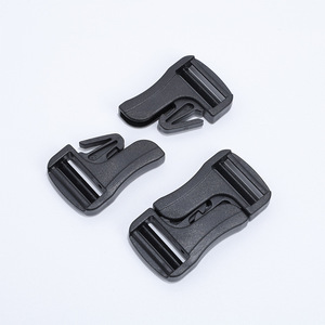 Plastic Side Release Buckles Black Durable For Bags Adjustable <b>Webbing</b> Solid Color Quick Release Buckle Accessory - Product Image 2