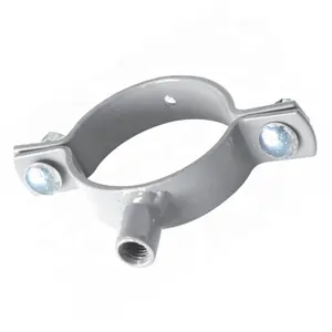 Welded Nut Clip Hongjing Customized Durable Hot Dipped Galvanized Steel Pole Fasten Clamp Pipe Clamp