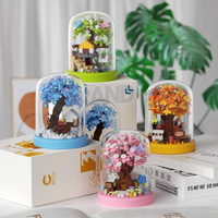 Compatible avec Sakura Tree House Eternal Flower, 40 pièces, jouets DIY, animaux, thème nature, blocs de construction en plastique ABS pour l'assemblage