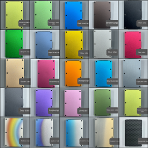 Dompet tempat kartu kredit pria, Dompet aluminium minimalis pemblokir RFID, dompet kartu kredit logam bendera Amerika untuk pria - Product Image 2