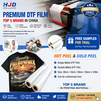 Pabrik HJD Menyediakan Film Transfer DTF Premium Otomatis Penuh Roll Film PET Kompatibel dengan Printer DTF Epson untuk Pencetakan Kaos 1 Tahun