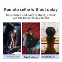 YUEWL P1 Vente directe usine pour caméra selfie, code roulant, matériau ABS, batterie rechargeable, distance de contrôle de 10 m