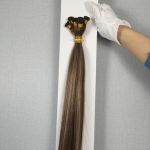 Extensiones de Cabello Humano 100% Naturales de Fábrica China, de 10 a 30 Pulgadas, Color Marrón Natural, Tejidas a Mano, para Mujeres - Product Image 4