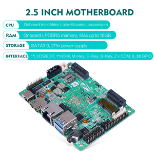 2,5 inch Pico-ITX boards Intel 12e generatie N150 N100 N305 N300 1 LAN 2 <span class=keywords><strong>COM</strong></span> LPDDR5 8GB POE X86 2,5 inch industriële Pico ITX moederbord - Product Image 1