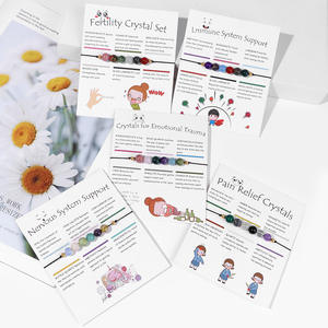 Bijoux de soulagement de l'anxiété 8MM cristaux naturels Bracelet en perles énergie inspirante Bracelet en pierre de guérison naturelle avec carte - Product Image 1