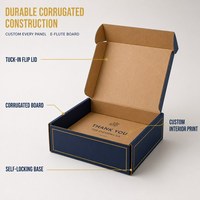 Boîte d'emballage de vêtements fantaisie portable, en carton ondulé rigide, avec logo personnalisé, de luxe, pour mariage, réutilisable, écologique, en matériaux recyclés