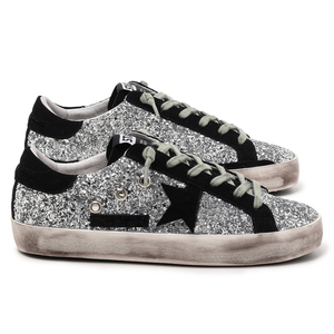 <span class=keywords><strong>Scarpe</strong></span> Classiche Dirty Little Shoes con Stella di Paillettes, Nere con Lacci, Invernali e Primaverili, in Pelle Bovina di Alta Qualità, con Rialzo Interno Invisibile - Product Image 2