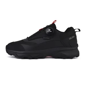QILOO 2023 Hot Sale Wear-resistant Anti-skid Outdoor Sport Black Shoe Climbing Mountain OEM Wholesale Hiking Shoes for Men