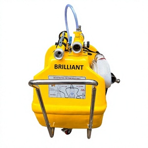 Unité mobile de lutte contre l'incendie à mousse BRILLIANT, équipement de lutte contre l'incendie de classe B, extincteur BEW/04 en fibre de verre, 100-200L, sur roues, portable - Product Image 2