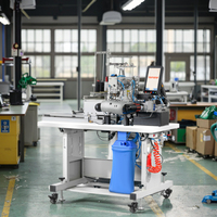 Machine à coudre industrielle automatique, ourlet inférieur à points de recouvrement, TS-800, ourlet inférieur à points de recouvrement automatique électrique moderne