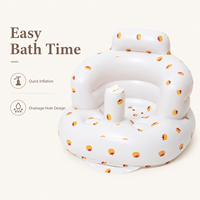 Canapé gonflable imperméable en PVC au design moderne pour bébé et tout-petit, motif Shiba Inu, avec trous de drainage, dossier coussiné, pour chambre et salle à manger