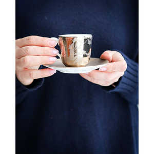 Service à café en porcelaine osseuse Ginori en forme de lac, décoration Vanitas, vaisselle - Product Image 2