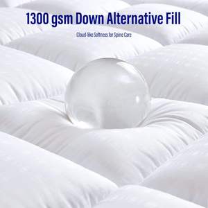 <span class=keywords><strong>Surmatelas</strong></span> matelassé lavable 1300 g/m² avec soutien et microfibre moelleuse de haute qualité - Product Image 6