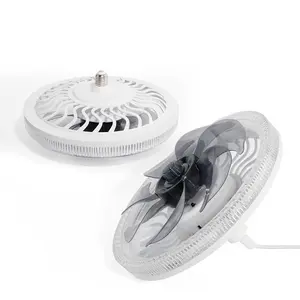 Remote Control Led Fan Light Intelligent Control For Indoor Use Hot Sale Low Noise Power 34w Led Light White Shell