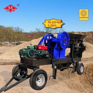 Concasseur à mâchoires mobile à moteur AC <span class=keywords><strong>de</strong></span> 20 <span class=keywords><strong>tonnes</strong></span> par heure avec roulement, petit concasseur <span class=keywords><strong>de</strong></span> pierre pour fabriquer du <span class=keywords><strong>gravier</strong></span> - Product Image 1