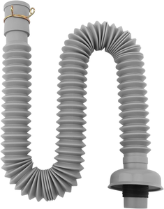 ท่อระบายน้ำแบบยืดหดได้ ดีไซน์ทันสมัย ป้องกันกลิ่น สำหรับห้องน้ำและห้องครัว - Product Image 6