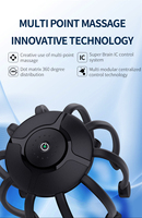 Vibration douce araignée Relax Massage électrique en silicone Masseur du cuir chevelu Masseur de tête de pieuvre