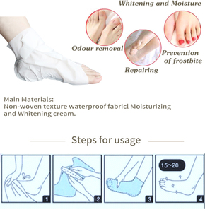 Manufacturer Pre-cut <strong>Toes</strong> Deep Moisturizing Collagen Pedi <strong>Socks</strong> Foot Mask <strong>for</strong> Pedicure Treatment - Product Image 6