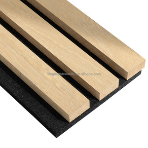 Panneaux acoustiques en bois à lattes KINGMAN pour l'extérieur, appartement, chambre, utilisation extérieure, absorption <span class=keywords><strong>acoustique</strong></span> écologique, <span class=keywords><strong>isolation</strong></span> - Product Image 2
