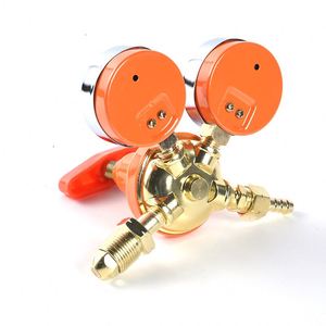 Regolatore <span class=keywords><strong>di</strong></span> Pressione a Doppio Stadio in Acciaio Inox Accessori per <span class=keywords><strong>Saldatura</strong></span> per CO2 Argon Ossigeno Propano Acetilene Aria <span class=keywords><strong>Gas</strong></span> da Laboratorio - Product Image 5