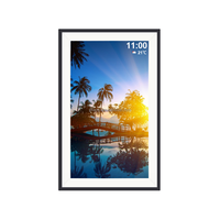 Pro bingkai gambar Digital 15.6 inci, bingkai foto Digital IPS layar sentuh Cloud Smart putar otomatis berbagi foto Video melalui Frameo
