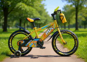 Bicicletta BMX per bambini 16 pollici con telaio in alluminio, ruote da allenamento, sella regolabile e freno a V per bambini dai 6 agli 8 anni - Product Image 2
