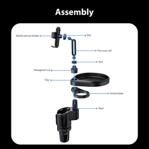 <b>Car</b> Accessories Portable 360 Rotation Expander Storage Tray 4 in 1 Multifunctional Food Tray <b>Car</b> <b>Cup</b> <b>Holder</b> for <b>Car</b> - Product Image 5