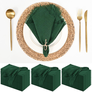 Servilletas de Tela de Algodón Lavables, Reutilizables y Duraderas para Decoración Elegante de Bodas y Restaurantes, con Tamaño Personalizable - Product Image 3