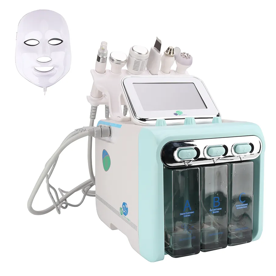 Md 7 en 1 h202 hydro micro dermabrasion hydra microdermabrasion facial machine with led mask