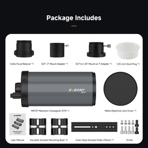 Télescope Maksutov-Cassegrain à ouverture de 127 mm, longueur focale de 1500 mm, monture Vixen, filetage SCT pour l'observation planétaire, Svbony MK127 - Product Image 6