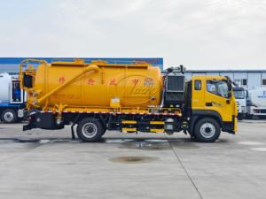 FOTON 4x2 <b>Sludge</b> Removal Truck 15CBM Euro 3/Euro 5 LHD & RHD Optional Dual High Pressure Jet & Vacuum Suction Sanitation Truck - Product Image 2