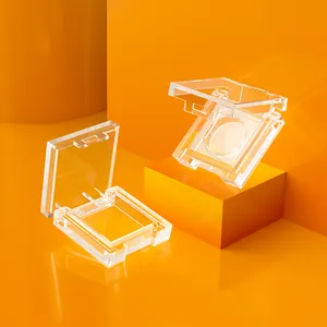 カスタムミニ小さな透明な空のアイシャドウ包装プラスチック空のアイシャドウパレットコンテナ