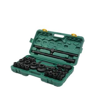 Jeu de douilles métriques robustes 26 pièces, clés à douilles, outils de réparation automobile, jeu de douilles à chocs 3/4 pouces, ensemble d'outils manuels pour mécanicien - Product Image 1