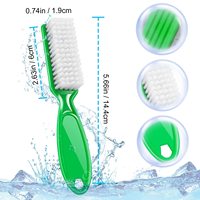 Cepillo Profesional Largo de Plástico para Limpiar Polvo de Uñas, Accesorio de Manicura para Arte de Uñas Acrílicas, OEM
