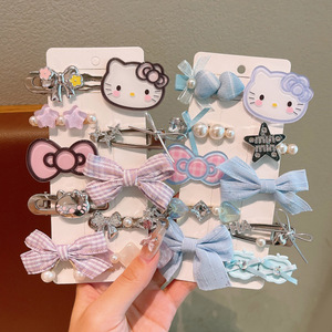 Simpatica Clip per Capelli di <span class=keywords><strong>Hello</strong></span> <span class=keywords><strong>Kitty</strong></span> per Bambina, <span class=keywords><strong>Accessori</strong></span> per Capelli in Plastica a Cartone Animato per Bambine e Neonate per Frangia e Ciuffi Ribelli - Product Image 3