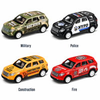 QSTOYS Ensemble de voitures miniatures en alliage à rétrofriction, collection de véhicules métalliques avec tapis de jeu