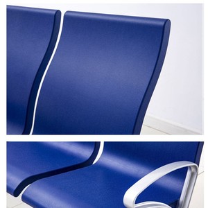 Silla de Espera Pública Weike Shengye, Color Azul Cielo, Metal, Tubo de Acero de 1.2 mm, PG04, Uso en Hospitales, Aeropuertos y Clínicas - Product Image 4