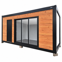 Maisonnette modulaire isolée haut de gamme, structure en acier, maison préfabriquée en conteneur, espace de vie résidentiel portable, cabane, utilisation hôtelière